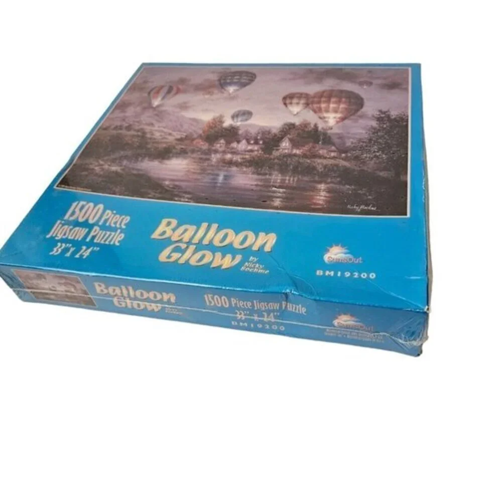 Hot Air Balloon Glow Jigsaw Puzzle 1500 Piece Art By Nicky Boehme New‎ PLS READ